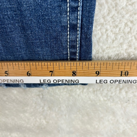 T.K. Axel Slim Boot Cut Stretch Blue Denim Jeans Mens 32x30 NEW - Picture 11 of 16